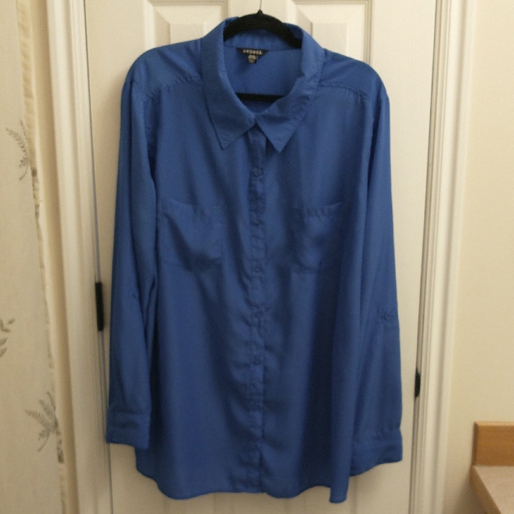 George Blue Relaxed Fit Casual Shirt
